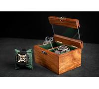 Royal Craft Expertise Coffret à montres pour homme en palissandre - Boîte en bois pour 2 montres avec verre et intérieur en velours | Idéal pour occasions spéciales