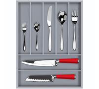 Royal Craft Wood Luxury Luxury Bamboo Ustensile Rack and Saigetware Organisateur et Organisateur d'argenterie Porte-ustensiles et couverts avec d