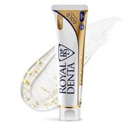Royal Denta Dentifrice pour les Gencives 130 g, Soin Apaisant & Tonifiant, Dentifrice Sans Fluor, Anti-Plaque, Avec Hydroxyapatite et Or, Saveur Menthe Fraîche