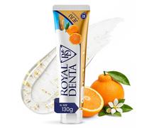 Royal Denta Dentifrice Protection Quotidienne 130 g, Renforce l’Émail & Tonifie les Gencives, Anti-Plaque, Avec Hydroxyapatite, Xylitol et Fluor, Fraîcheur à l’Orange