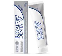 Royal Denta Dentifrice SILVER 130g - Blanchiment Doux Anti-Tartre | Argent Pur 99,9% Anti-Bactérien | Xylitol & Fluor | RDA Faible pour Brosse Électrique