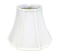 Royal Designs Abat-jour basique, coin extérieur festonné, fond évasé, blanc, 22,9 x 40,6 x 30,5 cm