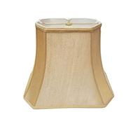 Royal Designs Abat-jour d'angle rectangulaire découpé Doré antique 7 x 9 x 10,25 x 12,25 cm