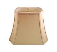 Royal Designs Abat-jour d'angle rectangulaire en lin beige (6 x 8) x (9 x 14 x 10,5 cm)