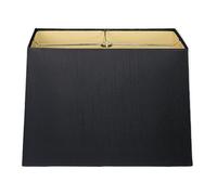 Royal Designs Abat-jour rectangulaire avec dos rigide Lin Noir 15,2 x 30,5 cm x 20,3 x 35,4 cm
