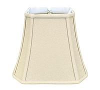 Royal Designs Coupe carrée Coin Bell Abat-jour Traditionnelle 5 x 10 x 8.75 Linen Beige