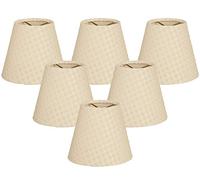 Royal Designs Couverture Empire Beige/crème Lustre Abat-jour, Beige Cream 5in, Set of 6, 3" x 5" x 4.5"