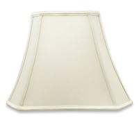Royal Designs DSO-68-16WH Abat-jour rectangulaire en forme de cloche Blanc 6,25 x 8 x 11 x 12 cm