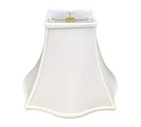 Royal Designs Fancy Abat-jour carré en forme de cloche Blanc 5 x 12 x 9,75 cm