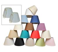 Royal Designs, Inc. Deep Empire HB-646-13WH-2 Lot de 2 abat-jours avec couverture rigide 20,3 x 33 x 22,9 cm (haut x bas x hauteur) Blanc 20,3 x 33 x 22,9 cm