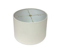Royal Designs, Inc. HB-610-18LNEG Abat-jour tambour peu profond à couverture rigide 17 x 18 x 11,5 cm, coquille d'œuf en lin