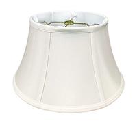 Royal Designs, INC peu profond tambour Bell Billiotte Abat-jour - Blanc 13 x 19 x 11.26