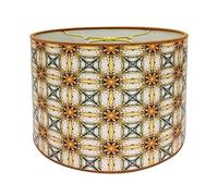 Royal Designs, Inc. Royal Modern Trendy Abat-jour décoratif fait à la main Fabriqué aux États-Unis Fleur jaune et or avec motif kaléidoscope soleil 10 x 10 x 8 cm, métal, tournesols