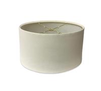 Royal Designs peu profond ovale Couverture Abat-jour, Linen Eggshell, 10 x 12 x 7