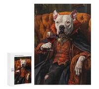 Royal Dog in Luxury Portrait Puzzle 1000 Pièces Educa Jouet en Bois Cadeau Unique Décoration Intérieure Jeu Éducatif Challenge Toy Adultes Et Enfants À Partir De 14 Ans 300 PCS