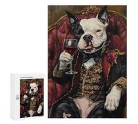 Royal Dog in Luxury Suit Puzzle 1000 Pièces Educa Jouet en Bois Cadeau Unique Décoration Intérieure Jeu Éducatif Challenge Toy Adultes Et Enfants À Partir De 14 Ans 300 PCS
