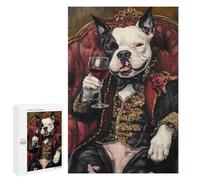 Royal Dog in Luxury Suit Puzzle 1000 Pièces Educa Jouet en Bois Cadeau Unique Décoration Intérieure Jeu Éducatif Challenge Toy Adultes Et Enfants À Partir De 14 Ans 1000 PCS