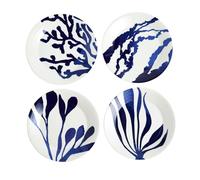 Royal Doulton 1815 Pacific Assiette 24 cm 2025 Motifs mixtes Bleu Lot de 4