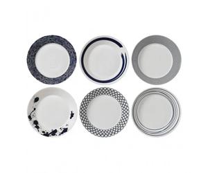 Royal Doulton Assiette creuse Pacific. 6 pièces 22 cm