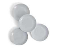 Royal Doulton Lot de 4 assiettes à salade Gordon Ramsay Maze Gris clair 22,1 cm