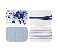 Royal Doulton Lot de 4 planches à fromage 20 cm Moderne 20 cm bleu