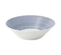 Royal Doulton Pacific 40009462 Bol de Service en Porcelaine Motif Pois Bleu 29 cm