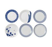 Royal Doulton Pacific Blue 40034435-Large Lot de 6 assiettes en porcelaine Bleu 29 cm