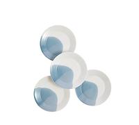 Royal Doulton Signature 1815 Lot de 4 assiettes Bleu 24 cm