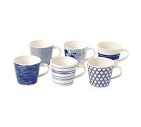 Royal Doulton Statuette 9 cm Porcelaine Tasses Pacific, Lot de 6, Bleu
