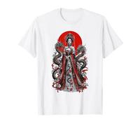 Royal Dragon Impératrice Soleil Rouge Floral Fantasy Art T-Shirt