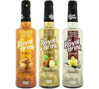Royal Drink - Assortiment de Sirop (3 x 700ml) | Caramel, Vanille, Noisette