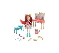 Royal Enchantimals Coiffeuse Set de jeu avec Fabrina Fox et figurine d'animal