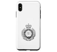 Royal Engineers Capbadge Noir et Blanc Coque pour iPhone XS Max