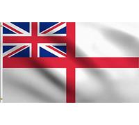 Royal Ensign White, Pavillon Historique De La Marine Britannique Drapeau Maison 90X150Cm Résistant Drapeaux De Maison Personnalisée Bannière Cour Pour Toutes Les Saisons Accessoires Jardin