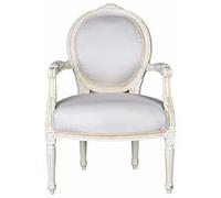 Royal Fauteuils, Fauteuil, Fauteuil Capitonné, Fauteuil, Fauteuil - Marie Louise - avec Royal Ambiente dans Style Rococo en Vieux Blanc - Palazzo Exclusive