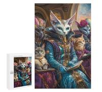Royal Feline Gathering-1 Puzzle 1000 Pièces Educa Jouet en Bois Cadeau Unique Décoration Intérieure Jeu Éducatif Challenge Toy Adultes Et Enfants À Partir De 14 Ans 1000 PCS