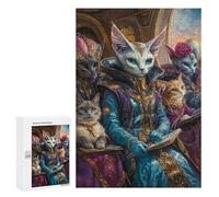 Royal Feline Gathering-1 Puzzle 1000 Pièces Educa Jouet en Bois Cadeau Unique Décoration Intérieure Jeu Éducatif Challenge Toy Adultes Et Enfants À Partir De 14 Ans 300 PCS