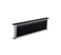 Klarstein Royal Flush 120cm 500,1m³/h Hotte Plan de Travail Noir/Argent APP