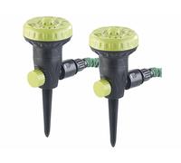 Royal Gardineer 2 arroseurs de pelouse avec 9 jets différents et piquets