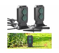 Royal Gardineer 2 multiprises de jardin avec 4 prises résistantes aux intempéries IP44