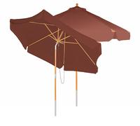 Royal Gardineer 2 parasols inclinables UV 50+ / Ø 3 m avec armature en bois - Marron