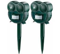 Royal Gardineer 2 repousses-animaux à ultrasons avec détecteur et led - À piles