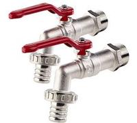 2 robinets quart de tour 3/4 [Royal Gardineer]