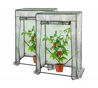 Royal Gardineer 2 serres pour tomates - coloris blanc