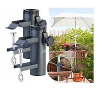 Royal Gardineer : 2 supports de parasol universels en métal avec pince à étau