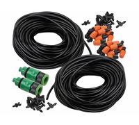 Royal Gardineer 2 systèmes d'irrigation 23 pièces avec tuyau de 20 m PBS-2
