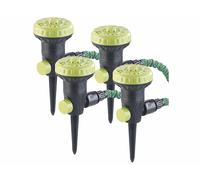 Royal Gardineer 4 arroseurs de pelouse avec 9 jets différents et piquets