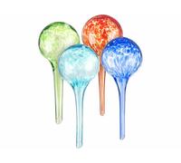 Royal Gardineer 4 doseurs d’irrigation en verre coloré - Ø 6 cm