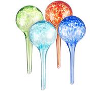 Royal Gardineer 4 doseurs d’Irrigation en Verre coloré - Ø 6 cm