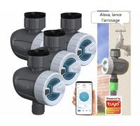 4 programmateurs d'arrosage connectés BWC-520.bt avec commandes vocales